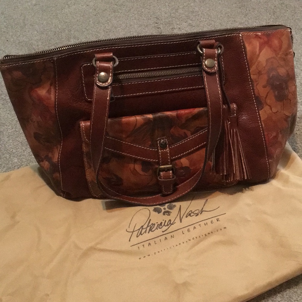Patricia Nash Italian leather bag, shoulder purse.